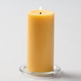 thumbnail image 1 of Richland Pillar Candle 6" & Eastland Square Holder 8" Yellow Set of 12, 1 of 2