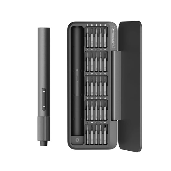 HOTO 25-in-1 Mini Electric Screwdriver, 3.7V Precision Screwdriver Set, USB-C Rechargeable, Compact Magnetic Tool for Phone, Laptop, Camera