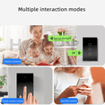 thumbnail image 2 of Interruptor inteligente wifi Sin Neutro con capacitor (1 via) apagadores inteligentes de pared c/ panel táctil, control remoto x App, compatible con Alexa, Google home y Smart life (2.4WiFi) Happy Life Interruptor Inteligente Wifi 1 switch Blanco, 2 of 10