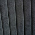 thumbnail image 3 of Dining Chairs Set of 2, Upholstered Chenille Accent Chairs with Solid Wood Legs and High Back, Mid Century Modern Chairs for Kitchen, Living Room, Black, 3 of 7
