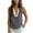 Gray(Tank Top), variant on GUACER Cotton Linen Sleeveless V-Neck Tank Top for Women Lace Trim Button Down Casual Blouses