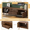 thumbnail image 6 of Mid Century TV Stand with 2 Drawers, Media Console Table for TVs up to 80'', Entertainment Center with Storage for Living room, Bedroom, Home Theatre, 6 of 27