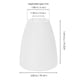thumbnail image 2 of Houderco 6Ud White Plastic Lampshades Replacement for Floor Lamp Lightweight and Durable, 2 of 8