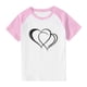 thumbnail image 3 of Blusas y camisas de manga corta con cuello redondo para niños y niñas, blusa de manga corta con estampado de cuello redondo, 3 of 7