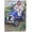 Westie Hot Rod, variant on Westie Garden Flag 28x40 Inch - Cute West Highland White Terriers in Vintage Blue Car with Scarves, Funny Dog Lover Outdoor Yard Decor (Double Sided)