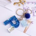 thumbnail image 2 of TRAHOO-Friend Keychain Letter Blue Alphabet R Pendant Keyring for Women Girl, 2 of 4