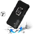 thumbnail image 3 of For Samsung Galaxy A26 OPTIMUM Magnetic Ring Stand Hybrid Case Cover - Black, 3 of 3