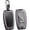 Short keychain Black, variant on Key Fob Cover Compatible with Toyota RAV4 Hybrid Camry Hybrid Corolla XSE C-HR Corolla Hatchback Prado 2012-2026 2/3/4 Button Keychain Case Holder Protector,Long Keychain Black