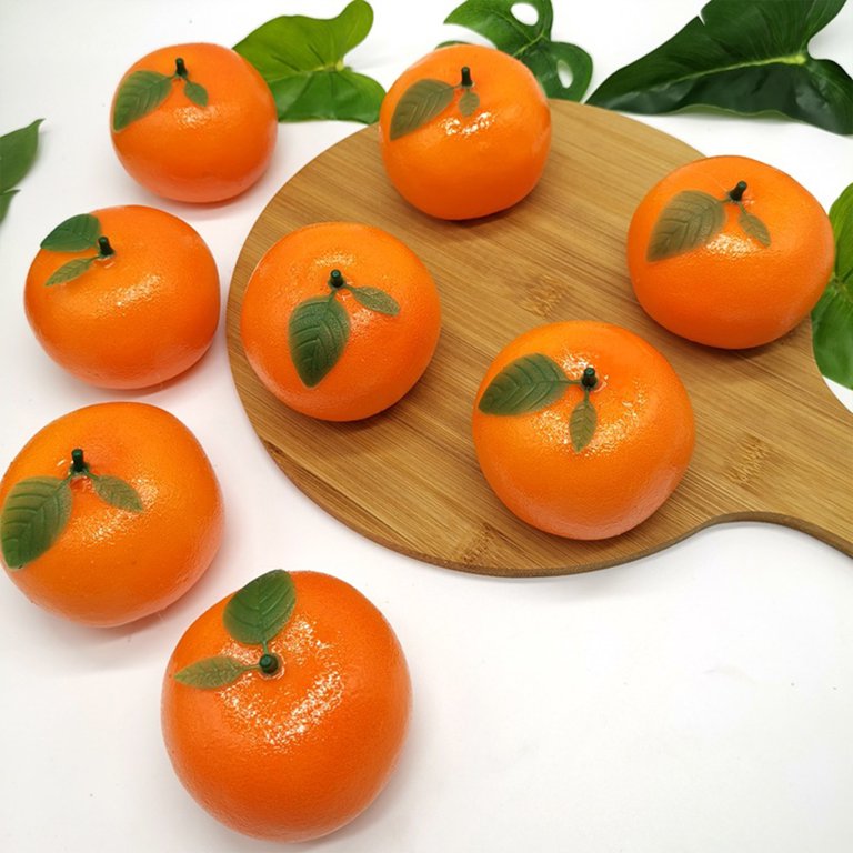 Walbest Artificial 1 Branch Mini Orange Props, Simulation Orange Decorative  Tangerine Kitchen Table Fake Orange Realistic Artificial Fruit, Faux Fruit