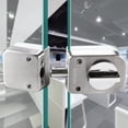 thumbnail image 2 of Glass Door Lock Stainless Steel Single Bolts No Punching Sliding Control, 2 of 8