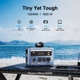 thumbnail image 4 of OSCAL 1800W Solar Generator with 2x100W Solar Panels, PowerMax 1800SE 1024Wh LiFePO4 Battery, 3 AC Outlets (3600W Surge), 800W Fast Charging, APP Control for Home Backup, Camping, RV, 4 of 10