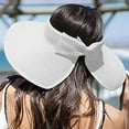 thumbnail image 3 of SELONE Sun Hat Women Sun Beach Visor Cap with Wide Brim for Sports Beach Golf Hiking Womens Wide Roll Up Straw Sun Visor Hat Bowknot Hat Beach Outdoor Hat, 3 of 4