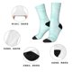 thumbnail image 5 of Fotbe Blue Bright Calcetas Largas con Estampado para Hombre y Mujer – Calcetas de Compresión Transpirables y Elásticas, Viajar y Uso Diario Talla 5-11, 5 of 6