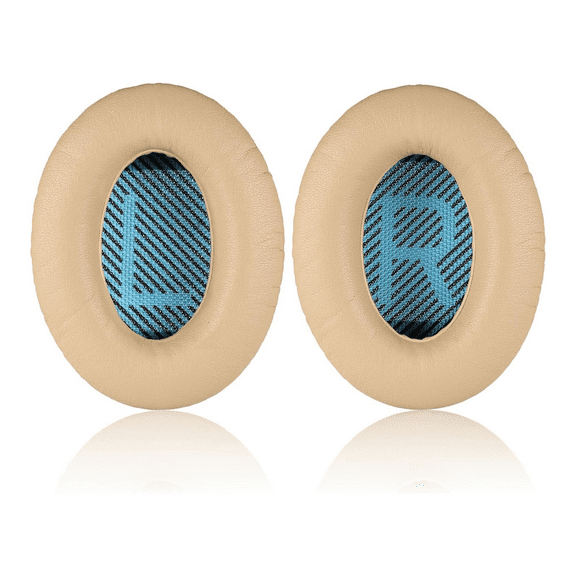 Headphone Replacement Ear Cushions for Boses QuietComfort QC 2 15 25 QC2 QC15 QC25 SoundTrue SoundLink Over-Ear Headphones (QC2/15/25, Brown Pad   Blue Pad