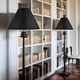 thumbnail image 2 of GO&SO Set of 2 Black Lamp Shade Fabric Large Lamp Shades,Barrel Lamp Shades 6.5 x 16.3 x 10.5 inch,Replacement Lamp Shades for Table Lamps,Floor Lamps,Spider Lamp Cover Handcrafted, Assembly Required, 2 of 18