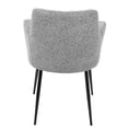 thumbnail image 5 of Belen Kox Andrew Contemporary Dining/Accent Chair in Black with Grey Fabric - Set of 2, 5 of 8
