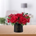 thumbnail image 3 of Artificiales Falsas Al Aire Libre en Decoración rojo Zulema florero flores de imitación en maceta, 3 of 7