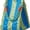 Blue&green, variant on Mini Knit Tote Bag for Women, Vertical Stripe Block Color Fashion Large Capacity Bucket Bag with Small Handle for Vacation Beach Travel Weekend
