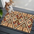 thumbnail image 3 of 2x3 Ft Entryway Area Rug, Modern Geometric Kitchen Rug Runner Washable Floor Mat, Southwest Ethnic Contemporary Non Slip Indoor Door Mat Throw Carpet for Bathroom Living Room Bedroom, 3 of 8