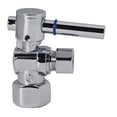 thumbnail image 4 of Westbrass 1/4-Turn Lever Angle Stop Valve, 1/2" IPS x 3/8" OD, Polished Chrome, 4 of 7