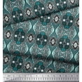 thumbnail image 2 of Soimoi Poly Georgette Fabric Cartoon & Camouflage Printed Fabric 1 Yard 42 Inch Wide, 2 of 3