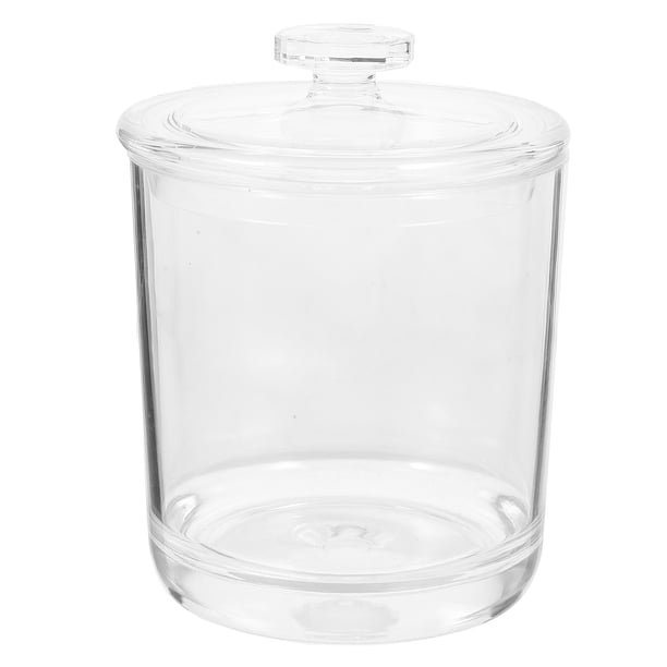 GOOHOCHY Tarro de acrílico transparente con tapa, contenedor de alimentos para granos de café, té y té de acrílico.