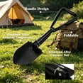 thumbnail image 2 of Ricihene Military Folding Handle Shovel,Adopt 45# High-Carbon Steel Camping Hiking Digging Backpacking Emergency(22.8IN), 2 of 7