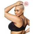thumbnail image 4 of Felina Marvelous Side Smoothing T-Shirt Bra (Black Warm Neutral, 34G), 4 of 8