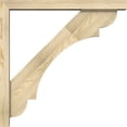 thumbnail image 3 of Ekena Millwork 4"W x 28"D x 28"H Olympic Block Rough Sawn Bracket w/ Offset Brace, Douglas Fir, 3 of 25