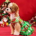 thumbnail image 5 of Summercome Dog Christmas Outfit Dog Dress Holiday Puppy Clothes for Small Dogs Girl, Pet Costume Cat Outfits Green Red-X Large, 5 of 6