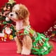 thumbnail image 5 of xihome Vestido navideño informal para mascotas con mangas con volantes para perros pequeños, ideal para fiestas navideñas. Disfraz de osito de peluche de polister., 5 of 6
