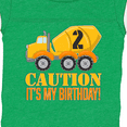 thumbnail image 4 of Inktastic 2nd birthday construction truck, cement mixer - 2 years old Boys or Girls Baby Bodysuit, 4 of 5
