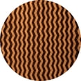 thumbnail image 1 of Ahgly Company Indoor Round Abstract Orange Modern Area Rugs, 6' Round, 1 of 4