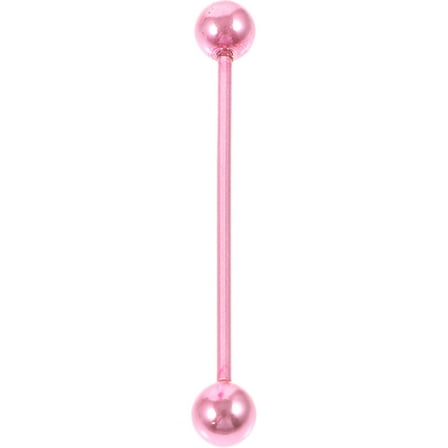 LEORX Hypoallergenic Industrial Piercing Pink Stainless Steel Jewelry 1Pack