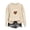 Khaki Sweatshirts, variant on Qgtaibl Long Sleeve Fleece Sweatshirts for Women Heart Football Print Game Day Pullover Tops Fall Casual Football Season Shirt Khaki S