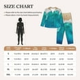 thumbnail image 6 of Junzan Beach Print Womens Pajama Sets,Long Sleeve Button Down For Women Pjs 2 Piece, 6 of 9