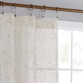 thumbnail image 5 of Mainstays Embroidered Scroll Sheer Single Curtain Panel, Ivory/Gold, 38" W x 95" L, 5 of 5