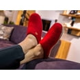 thumbnail image 5 of Wool	Fit Felt Slippers | Footprint, dark red, 5 of 10