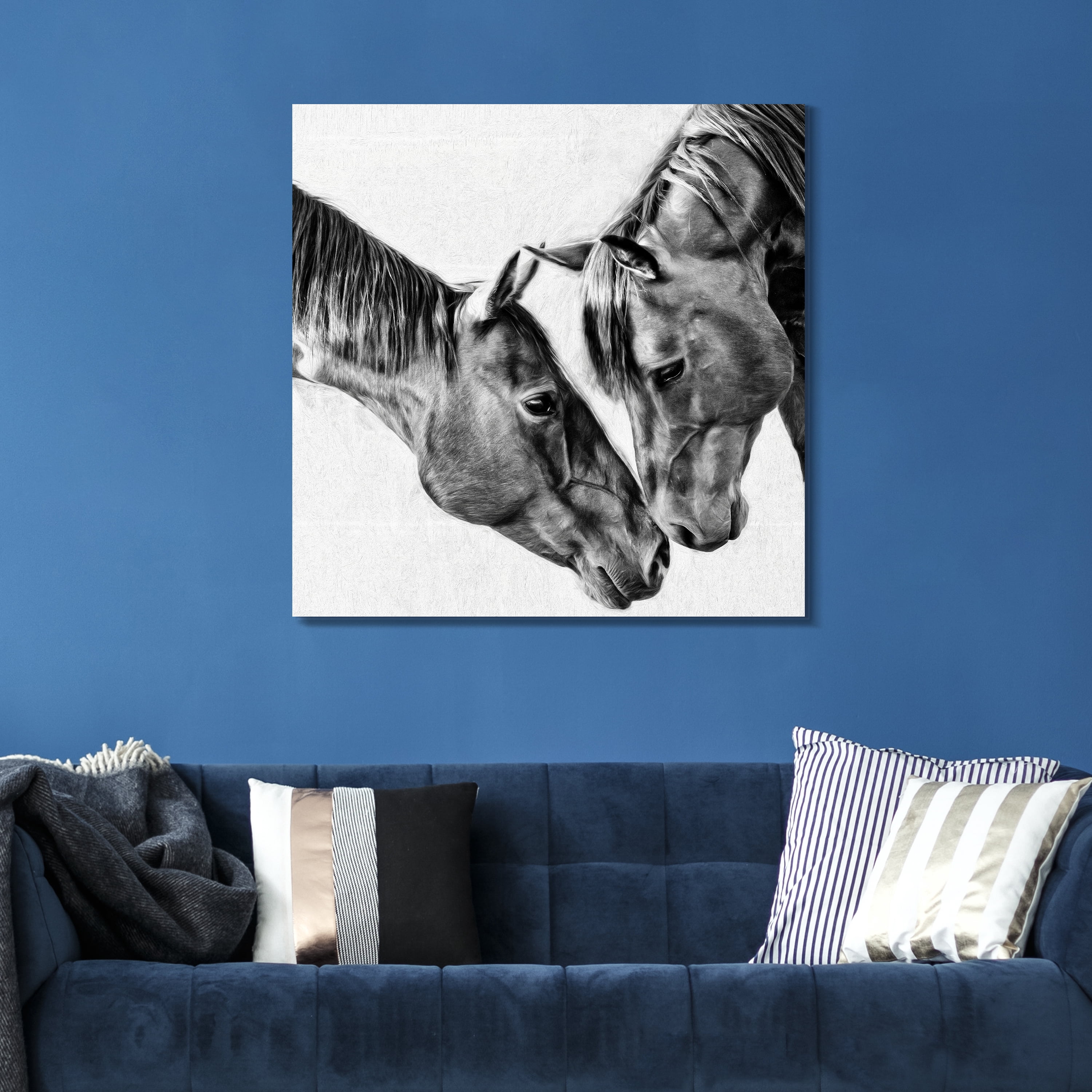 Kindred Colts Frameless Free Floating Tempered Glass Panel Graphic Wall Art , 38" x 38"