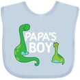 thumbnail image 3 of Inktastic Papa's Boy Grandson Boys Baby Bib, 3 of 4