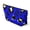 Black zipper, variant on Blue,Black & White Leopard Animal Print Pouch Makeup Cosmetic Bag
