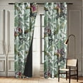 thumbnail image 6 of Vargottam Elegant Asian Pattern Curtains - Set of 2 Blackout Panels, 42 x 96 Inches - Noise Reducing & Energy-Efficient Room Darkening Window/Door Drapes for Modern Home Dcor- White, 6 of 9