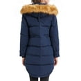 thumbnail image 2 of Orolay Womens Winter Down Jacket Slim Fit Down Jackets Long Sleeve Thicken Puffer Jackets Navy M, 2 of 5