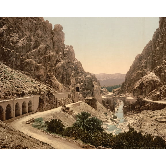 Print: The Ravine, III, El Cantara, Algeria, 1899