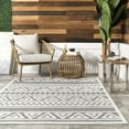 thumbnail image 5 of nuLOOM Lanelle Tribal Banded Indoor/Outdoor Area Rug, 7' 10" x 10', Lanelle Grey, 5 of 5