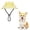 A018- Yellow, variant on Pet Summer Hat, Cat Bucket Hat, Small Dog Sun Cap, Kitten Sun Hat, Made of Soft Cow Print Fabric and Breathable Fabric, Fitted with Adjustable Chin Strap for Secure Pet Sun