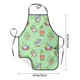 thumbnail image 2 of Uemuo Spring Gnome Printed Bib Apron, Adjustable , Water and Oil Resistant, Cooking Kitchen Chef Apron for Women Men, 2 of 5