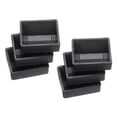 thumbnail image 1 of Tazas de Muebles, 6 Piezas - Taza de Rueda de Goma, Topes de Cama para Prevenir Deslizamientos que se Ajustan a Todas las Ruedas (Negro, 65x56mm), 1 of 6