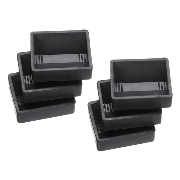 Unique Bargains Gobelets pour Meubles, 6 Pcs - Gobelet à Roulette en Caoutchouc, Butées de Lit pour Empêcher le Glissement, Convient à Toutes les Roues (Noir, 65x56 mm)