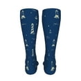 thumbnail image 6 of Rateoe Lighthouses and Anchors print Women's Men's Novelty 20in Crew Socks Cotton Socks Knee High Socks for Walking,Running,Nurses,Pregnancy-One Size, 6 of 8